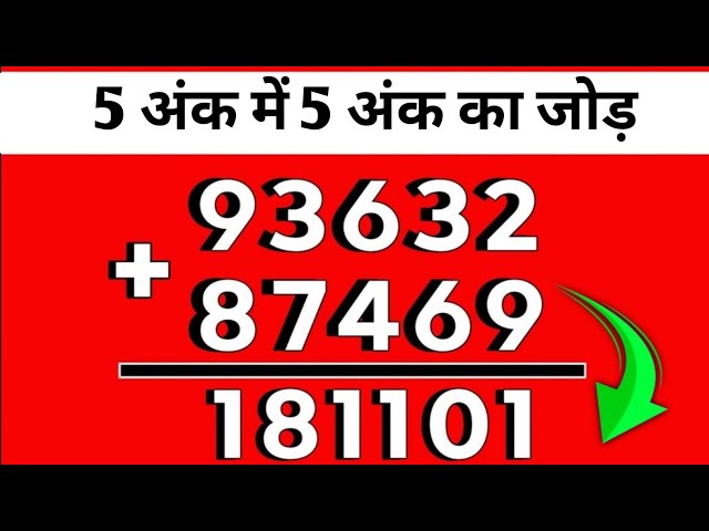 Learn to add five-digit numbers | How to add five-digit numbers | Learn addition