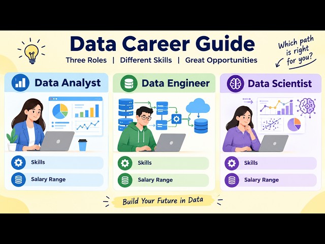 Data Engineer Vs Data Analyst Vs Data Scientist  अंतर जानें