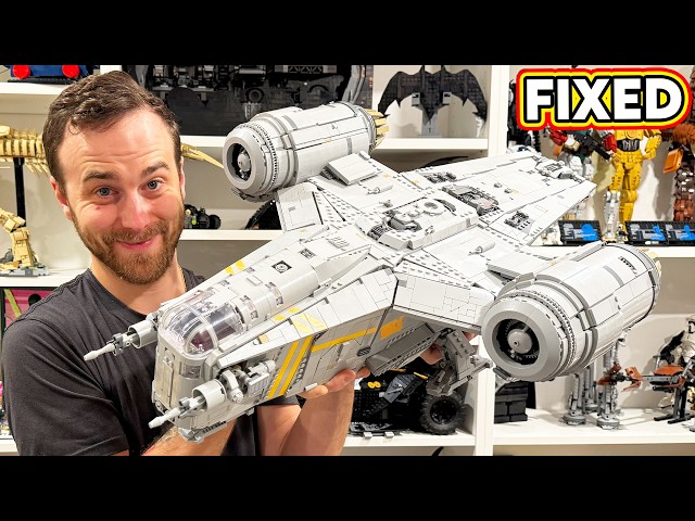 LEGO UCS Razor Crest FIXED with Custom Printed Tiles!