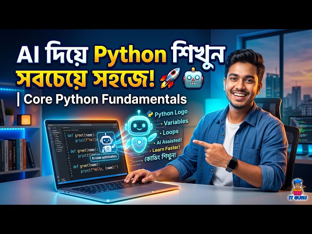 AI দিয়ে Python শিখুন সবচেয়ে সহজে! | Core Python Fundamentals 🤖