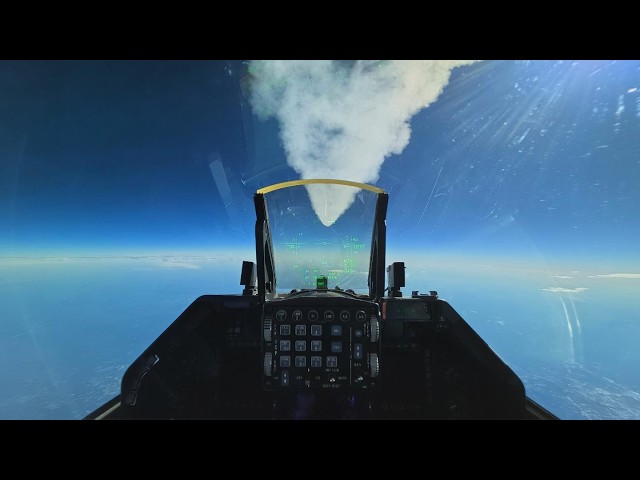 In a contrail at 45,000 feet