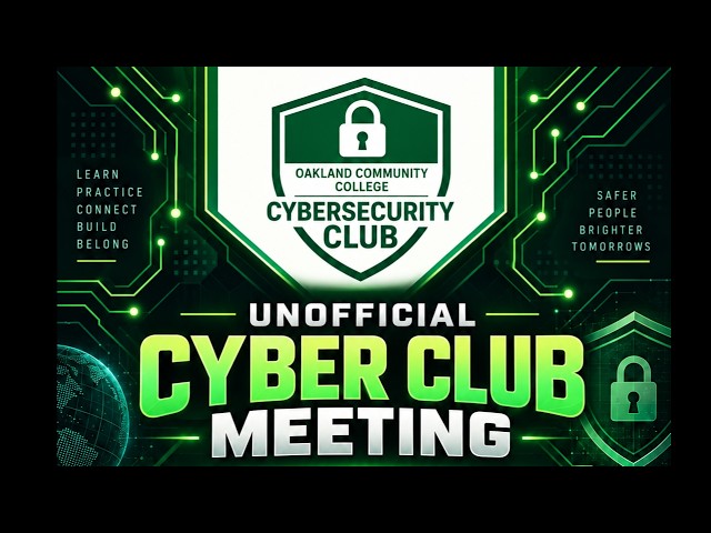 Unofficial OCC Cyber Club Meeting