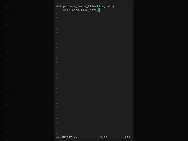 Reading Large Files Line by Line Efficiently
