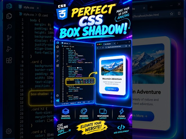 Master CSS Box Shadow in 30 Secs! 📦✨