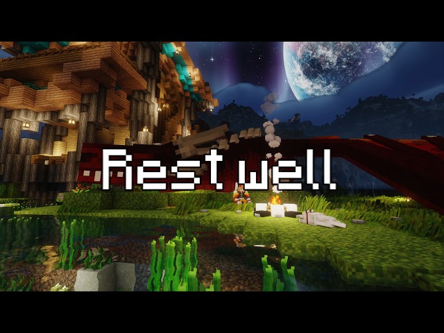 Escape reality with 11 hours of rain sounds to help you sleep soundly | in Minecraft with 4K shaders
