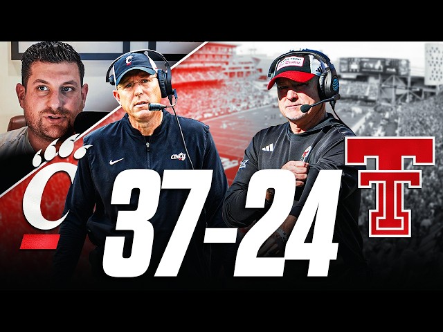 Texas Tech FALLS to Cincinnati, 37-24: Why Red Raiders loss OPENS UP the Big 12 Conference race