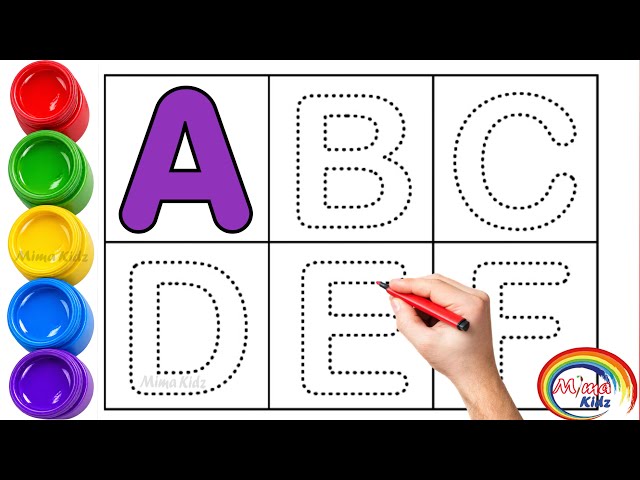 Draw & learn Abcd for kids and toddlers | abcsong, 123abc, 123song, atoz alphabets, abcd, counting