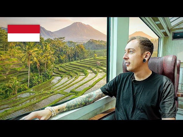 I Tried Indonesia's LUXURY PANORAMIC TRAIN! | Bandung to Yogyakarta 🇮🇩