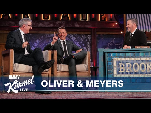 John Oliver & Seth Meyers on Trump Hating Jimmy Kimmel & Friendship Between the Late Night Hosts
