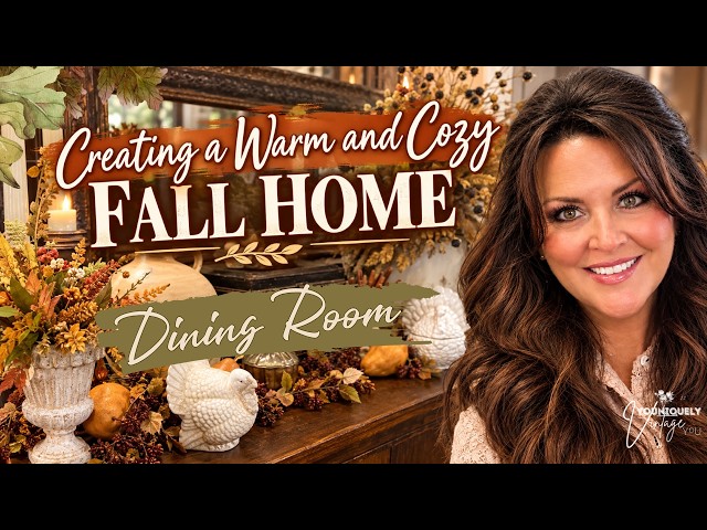 Creating a Warm and Cozy Fall Dining Room  | Decorate with Me for Fall