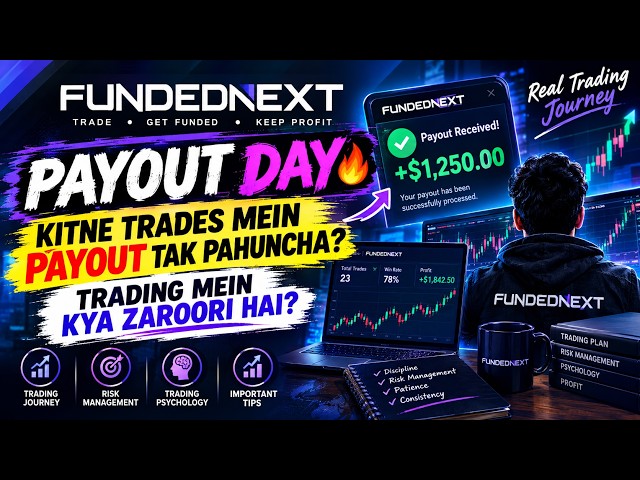 FundedNext Payout Day 🔥 | Kitne Trades Mein Payout Tak Pahucha? | Trading Mein Kya Zaroori Hai?