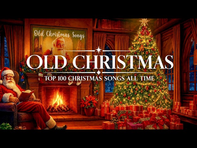 100 Best Classic Christmas Songs with Fireplace 🔥🎄 Frank Sinatra, Bing Crosby, Nat King Cole, Dean