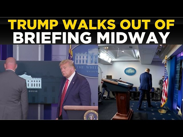 US NEWS LIVE: White House In Chaos As Trump Abruptly Walks Out Of Press Briefing Midway