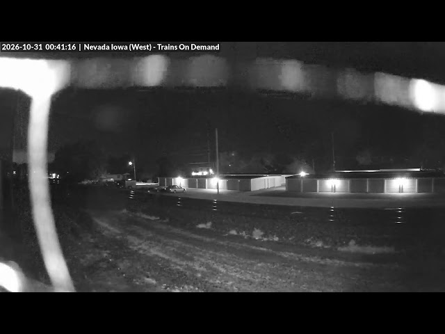 🔴Live Railcam: Nevada Iowa, USA - Cam 1 (West) (Clinton Subdivision) - Trains On Demand