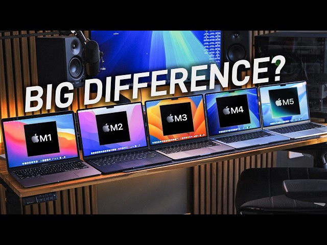 M5 vs M4 vs M3 vs M2 vs M1 MacBook Air - ULTIMATE Comparison!