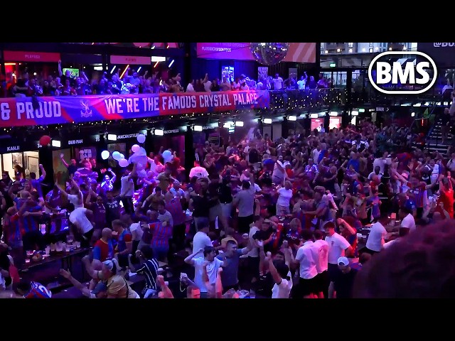 CRAZY SCENES 🙌 Crystal Palace fans celebrate Conference League win at BOXPARK Croydon 🏆