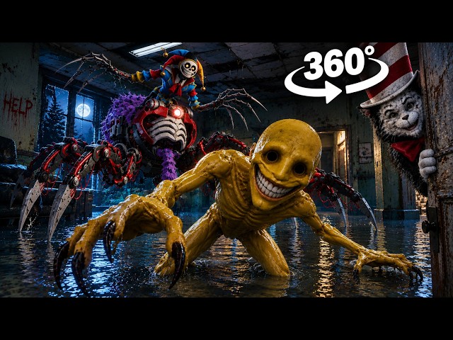Cat in the Hat, Verity & Prototype Face the Final Nightmare! | Poppy Playtime 5 | 360° VR Horror 4K
