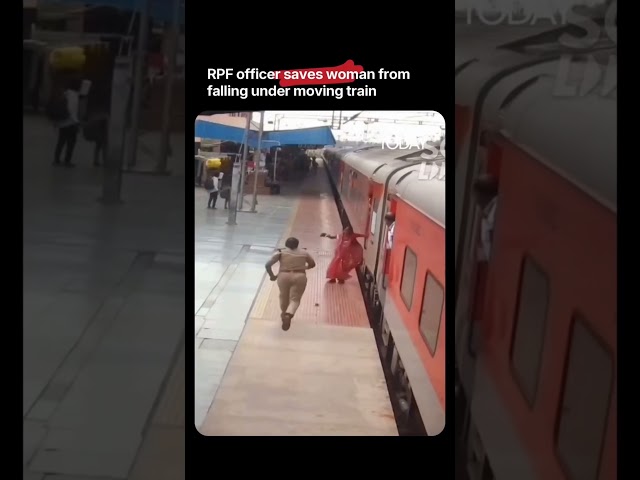 VIRAL VIDEO: RPF ASI Sonal Ingle Saves Woman At Akola Station For Second Time In 7 Days #viral
