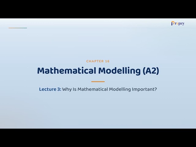 Why Is Mathematical Modelling Important? | Class 10 Mathematics Ch 16 L3 | CBSE