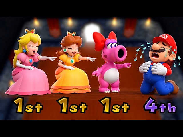 Mario Party 9 – Ultimate Minigame Battle | Peach & Daisy & Birdo Vs Mario 4K (UHD)