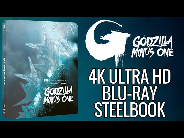 Godzilla Minus One Glow-In-The Dark 3-Disc 4K Ultra HD Blu-ray Steelbook with Exclusive Mini-Poster