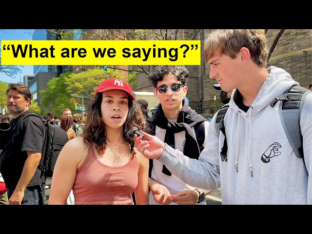 Asking Protesters if They Know Why They Are Protesting