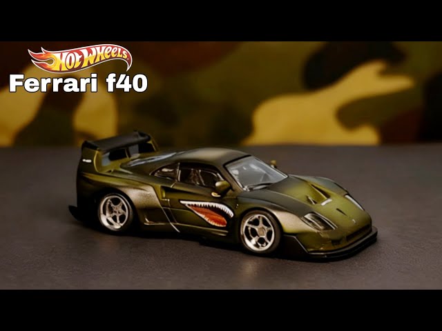 custom hot wheels ferrari f40 competizione liberty walk