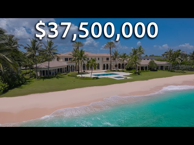 INSIDE a $37,500,000 Oceanfront Mansion with 300ft of Atlantic Ocean Views | Stuart, FL