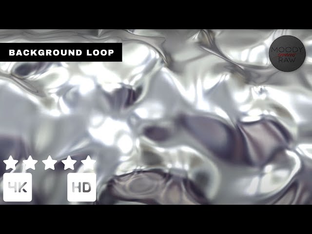 Silver Liquid Luxury 4K Visual Loop (Silent) | Elegant Ambient Background | Seamless Loop Aesthetics