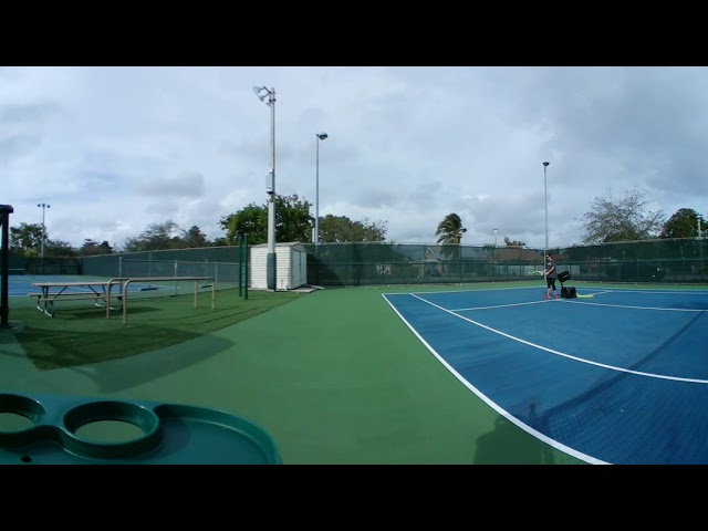 Ntrp 4.5 tennis practice using the samsung gear 360