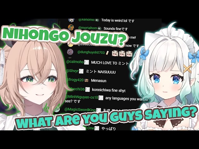English Speaking Vtubers When Their Chats Can't Speak English...