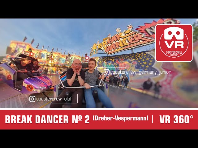 360° Break Dancer No 2 - Dreher & Vespermann VR Thrill Ride | Breaker VR360 POV Kirmes Fairground