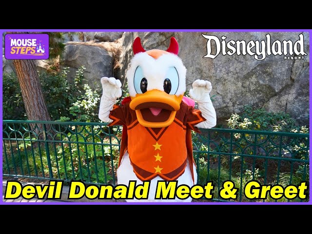 Donald Duck in Devil Halloween Costume at Disneyland Resort 2026 - Halloween Time