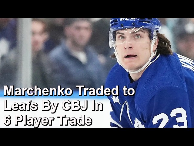 Marchenko, Merzlikins and Wood Traded to Leafs for Knies, Lorentz, Andrae and a Pick