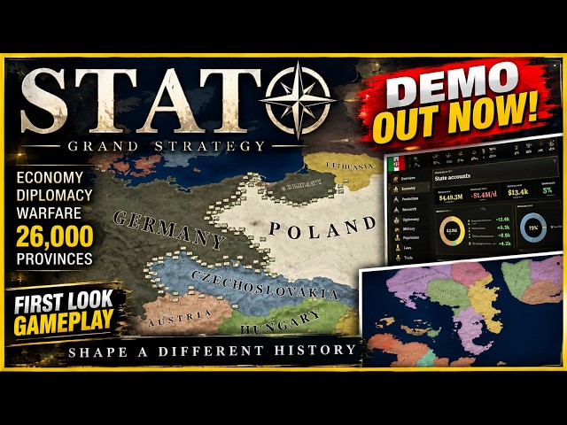This FREE Grand Strategy Game Has 26,000 Provinces! | STATO Demo