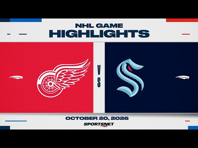 NHL Highlights | Red Wings vs. Kraken - October 20, 2026