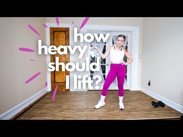 HOW TO CHOOSE YOUR WEIGHT FOR STRENGTH TRAINING | beginner’s guide to lifting weights