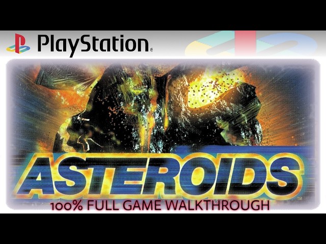 Asteroids (PS1) - Full Game Longplay