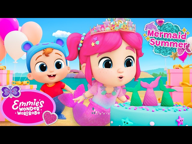 Pink Mermaid Birthday Song! 🎂🎈 | Mermaid Summer! 🧜‍♀️☀️ | Emmie's Wonder Wardrobe by Little Angel