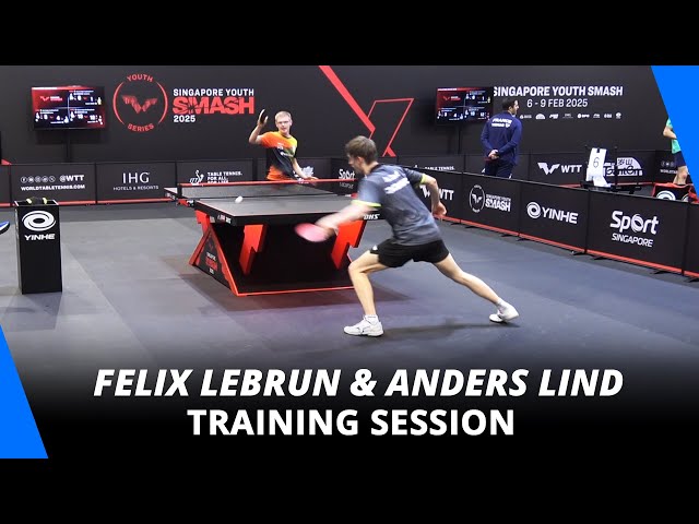 Felix Lebrun & Anders Lind Training | Singapore Smash 2025