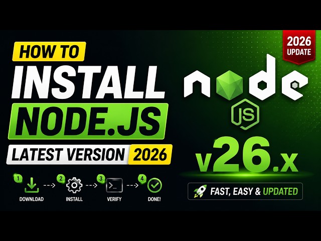 How to install node js latest version in your pc