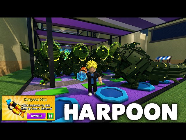🔴Getting More INFINITY Using OP HARPOON Method in BACKROOMS EVENT - Escape Tsunami For Brainrots