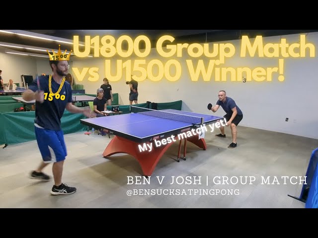 Huge Upset & Close Finish 🏓🔥Epic 5-Game Table Tennis Tournament Battle vs U1500 Champion Josh