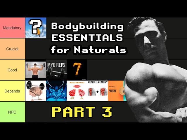Natty Bodybuilding Tier List — The Guide to Fundamentals Pt. 3