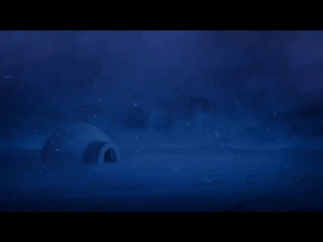 ❄ Scary Cold Howling Snowstorm in a Frozen Arctic Environment for Relaxation, Sleeping and Fantasy.