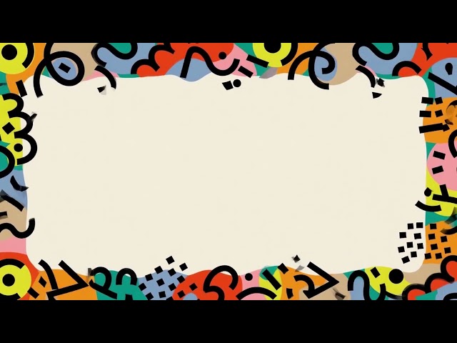 Colorful Abstract Frame Border Seamless Loop 4K No Copyright