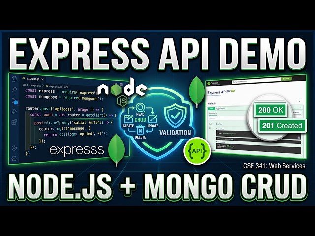 Express.js API & MongoDB CRUD Demo | CSE 341 Project 2