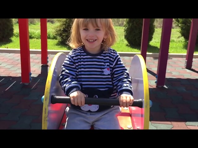 PLAYGROUND FAMILy FUN Slide - Gerti Playing Outdoor