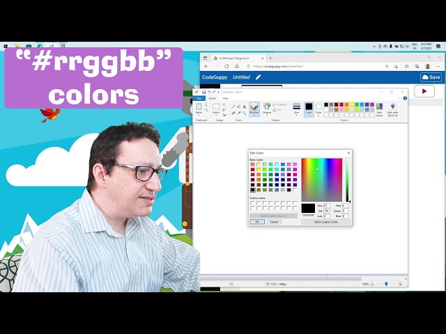 JavaScript tutorial 4/24: RGB colors | Coding for beginners