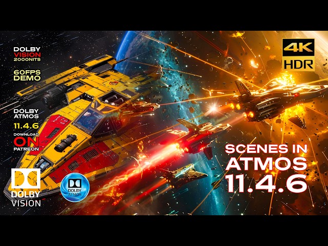 Dolby Atmos 11.4.6 Scenes in Atmos - Ultimate Immersive Theater Calibration 4KHDR Demo  (Download)